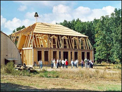 ::Dies ist ein Beispiel eines Bauvorhabens, bei dem die Janßen-Fußbodenheizung im Trockenaufbau zum Einsatz kam. holzhaus-002